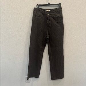 Cloud 10 Laftre Black Denim Overlap Boyfriend jeans